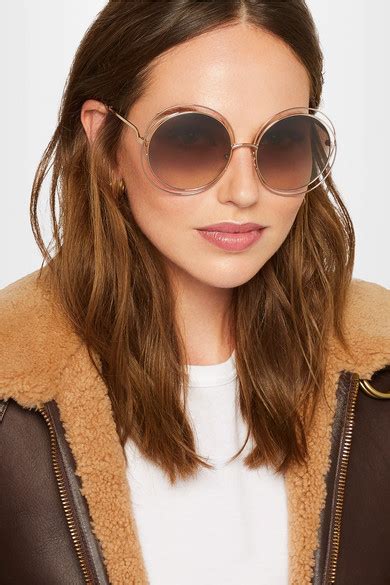 Chloé: Rose Gold Carlina Sunglasses 